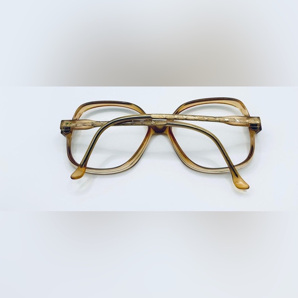 Vintage Avant Garde Sandy Translucent Oval Sunglasses Frames Only main image 5